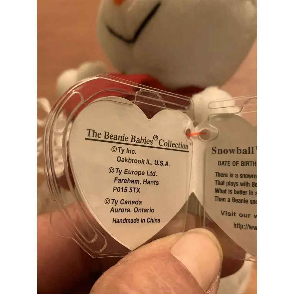 Ty Beanie Baby-Snowball Style 4201-PVC-1996 Errors‎
